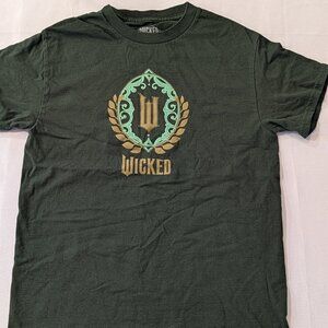 Wicked movie t-shirt dark green Size S never worn